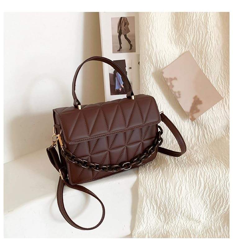 Chic Black Crossbody Bag for Women - Casual Vintage - Shoulder Purse with Adjustable Strap, Lightweight Leather Construction2