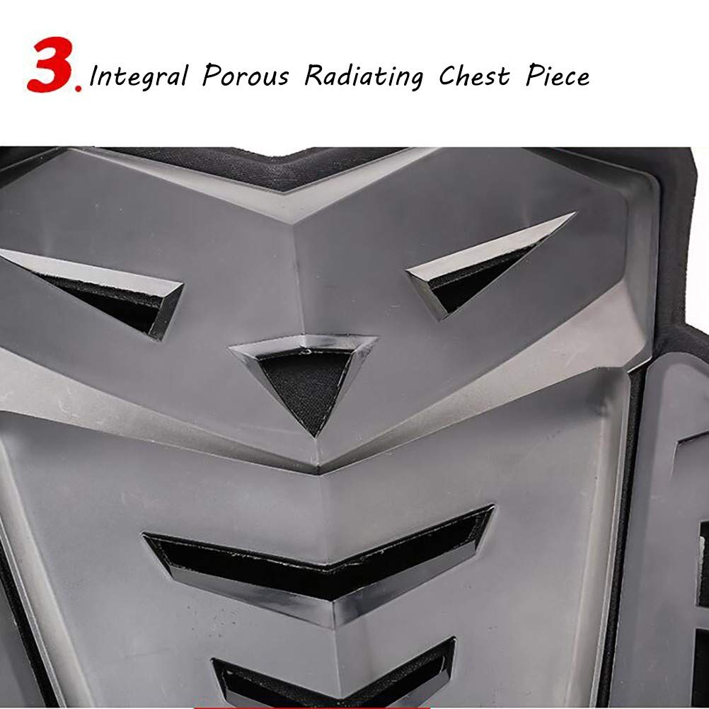 MTTKTTBD Motorfiets Armor Vest Motorbike Rijden Borst Armor Terug Protector Armor Motocross Racing Vest Mannen Vrouwen voor Off-Road ATV Racing Crossmotor Skiën Schaatsen