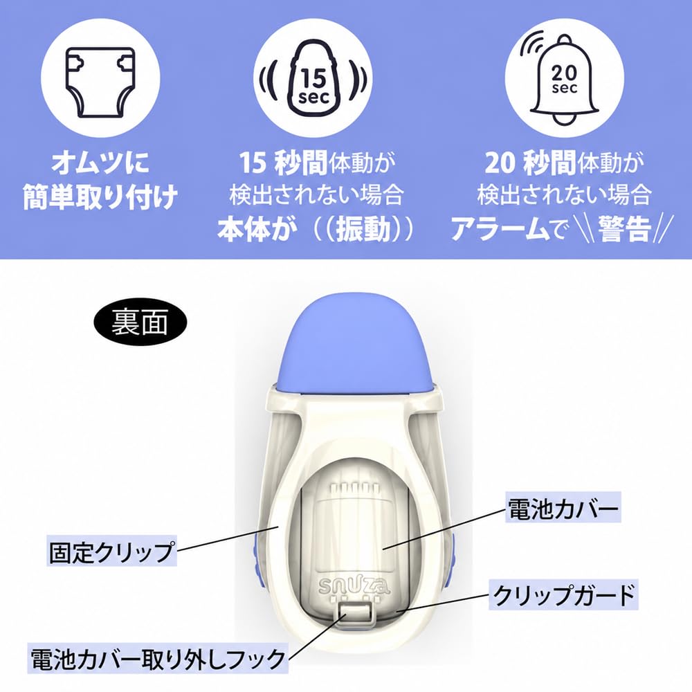 Amazon.co.jp: 体動センサ スヌーザ ヒーロー Snuza HERO SE 一般医療