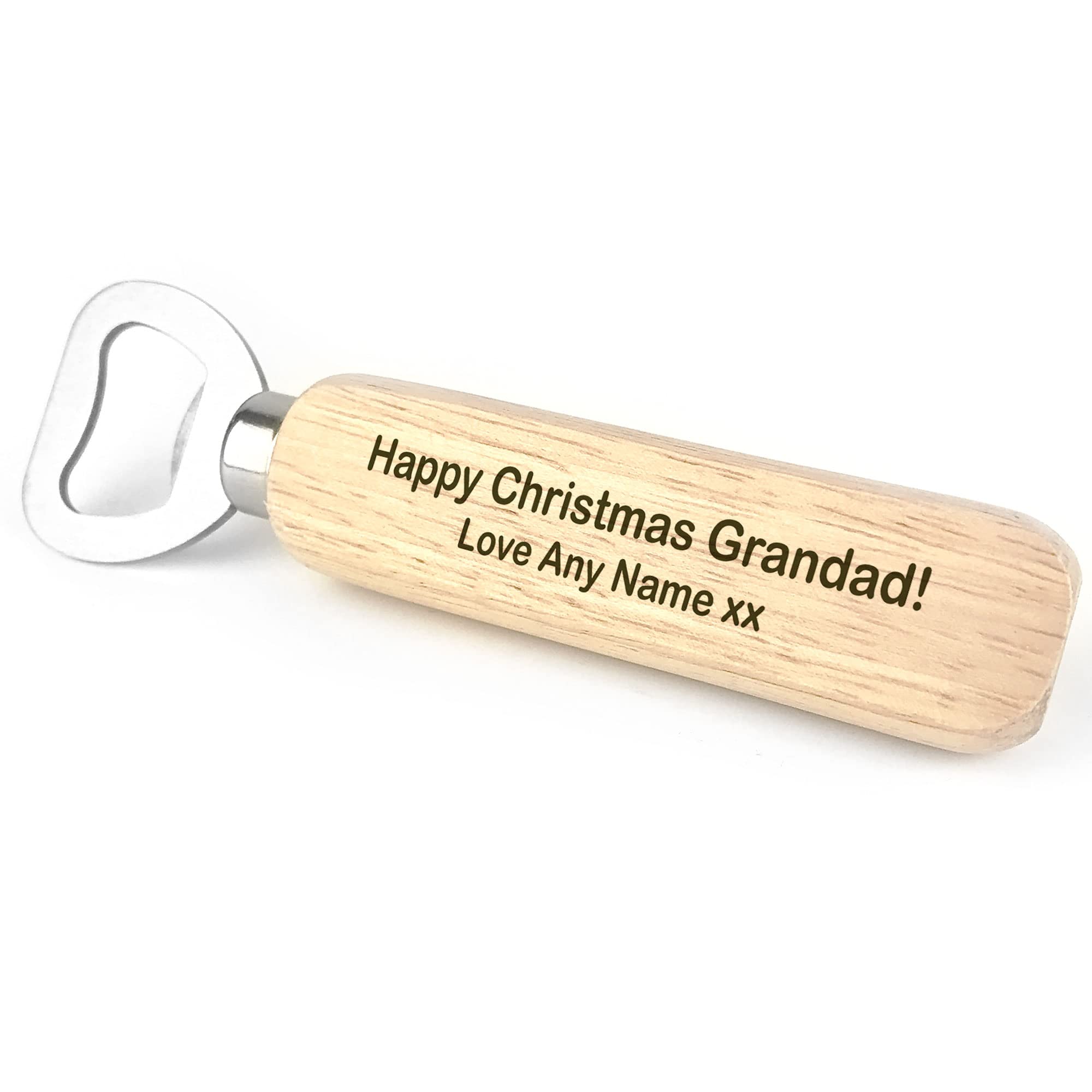 Novelty Christmas for Grandad Personalised Bottle Opener Thank You for Grandparents