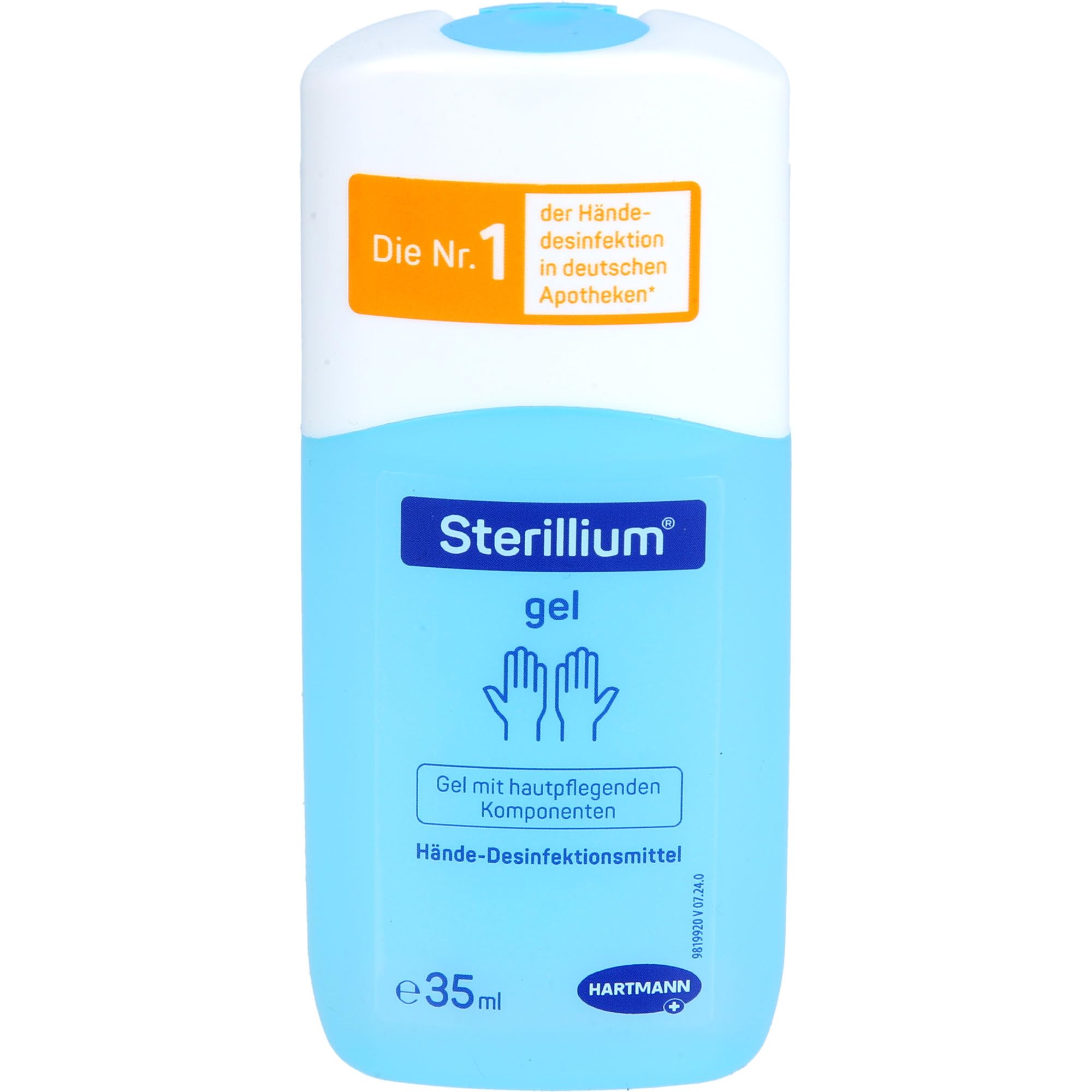 Sterillium Protect & Care Desinfektionsgel: Antibakterielles Hände-Desinfektionsmittel mit Pflege-Komponenten, 35 ml - 8er Pack
