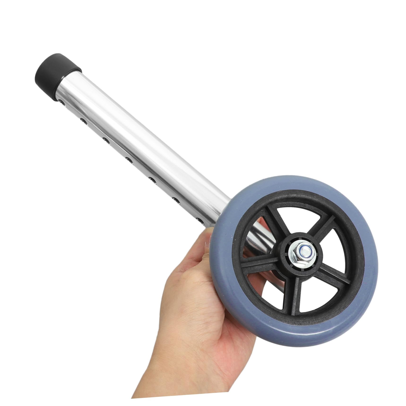 ABOOFAN Ruedas para Andador 2 Piezas Regulables De Aluminio Accesorios Robustez Y Movilidad Agradada Para Marcos De Caminar Fácil De Instalar