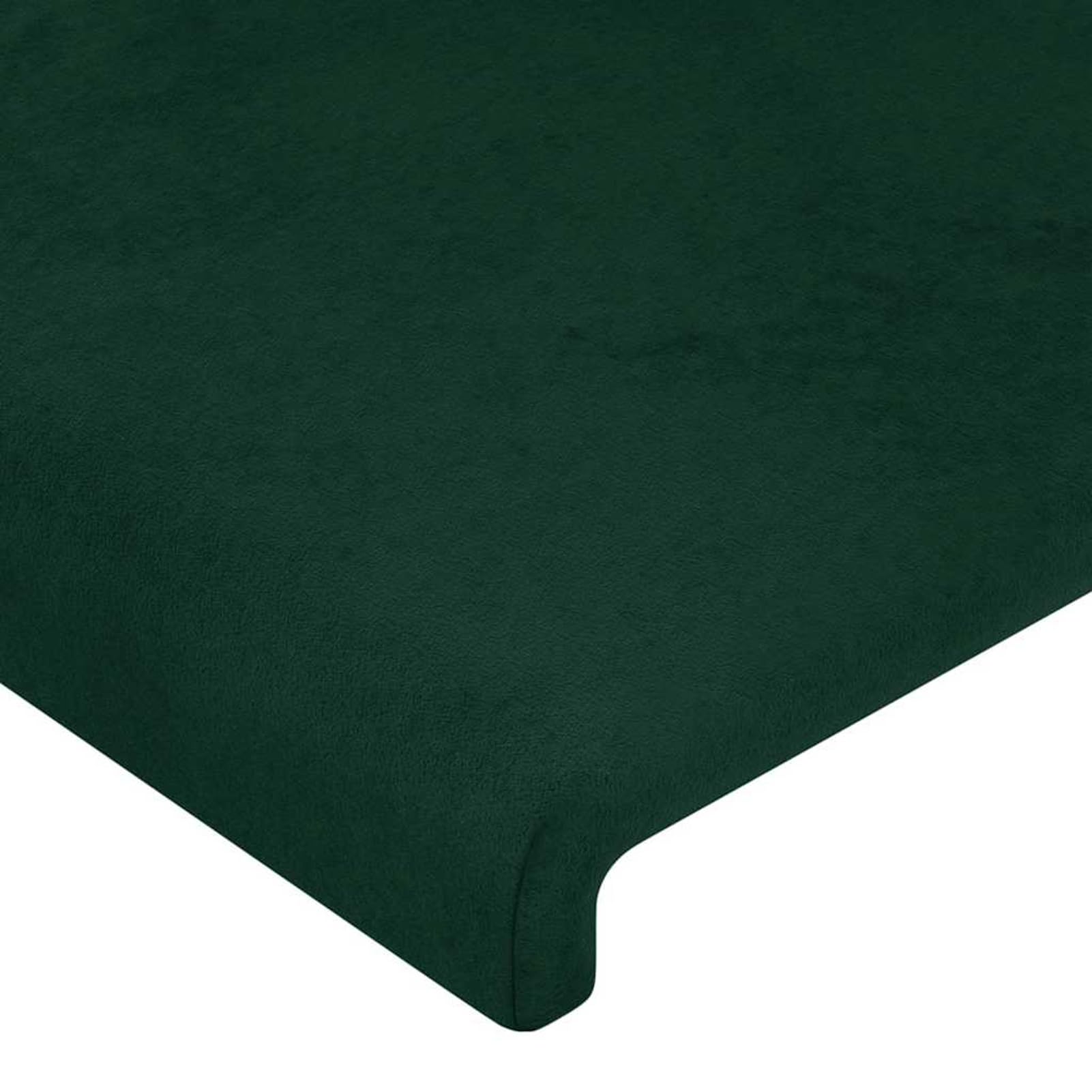 Zagłówek z uszami, ciemnozielony, 83 x 23 x 118/128 cm, aksamitny, do łóżek bez zagłówka, idealny do sypialni i nowoczesnych pomieszczeń mieszkalnych, łatwy montaż, łatwy do czyszczenia i