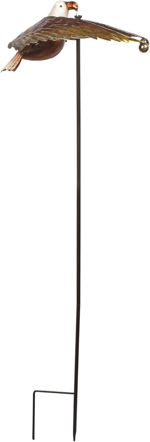 Sunset Vista Designs Nature in Motion Spinner Garden Stake, 45-Inch, Eagle