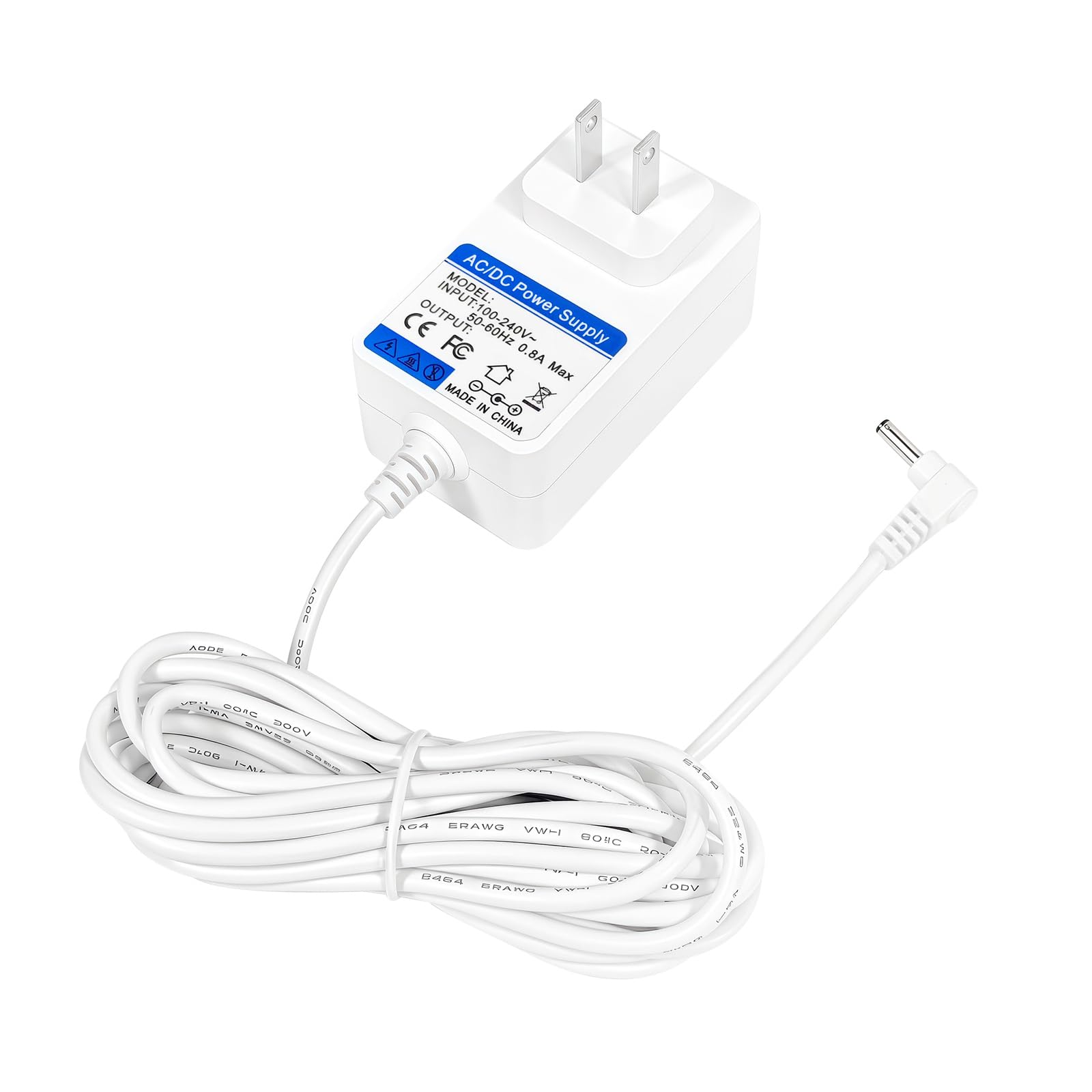 8.4V Power Charger for Smart DIY Motorized Electric Roller Blinds Window Shades Drive Motor 7.4V 7.2V RF433 AM25 RF Rechargeable Battery Powered CH0161-0841000F 8.4VDC Power Supply Cord Charger PSU