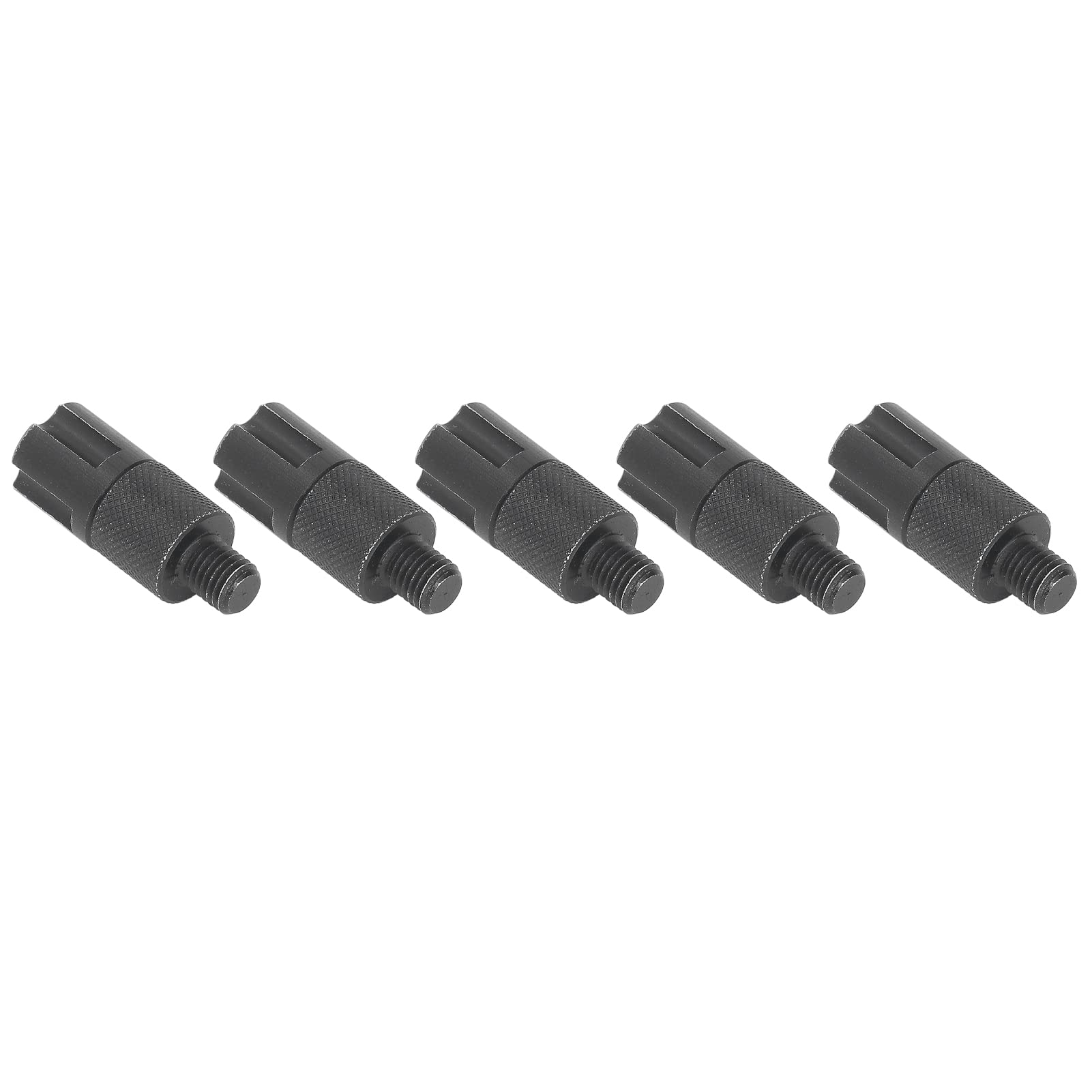 Conector de Alarma de Pesca de Aleación de Aluminio, Adaptador Duradero de 8mm, Fácil Instalación para Palos de Banco de Caña de Carpa, Juego de 5 uds.