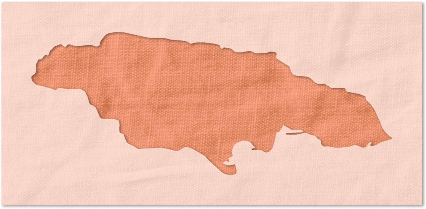 Stencil Stop Jamaica Stencil - Reusable for DIY Projects, Painting, Drawing, Crafts - 14 Mil Mylar Plastic (18 x 7.13 inches)