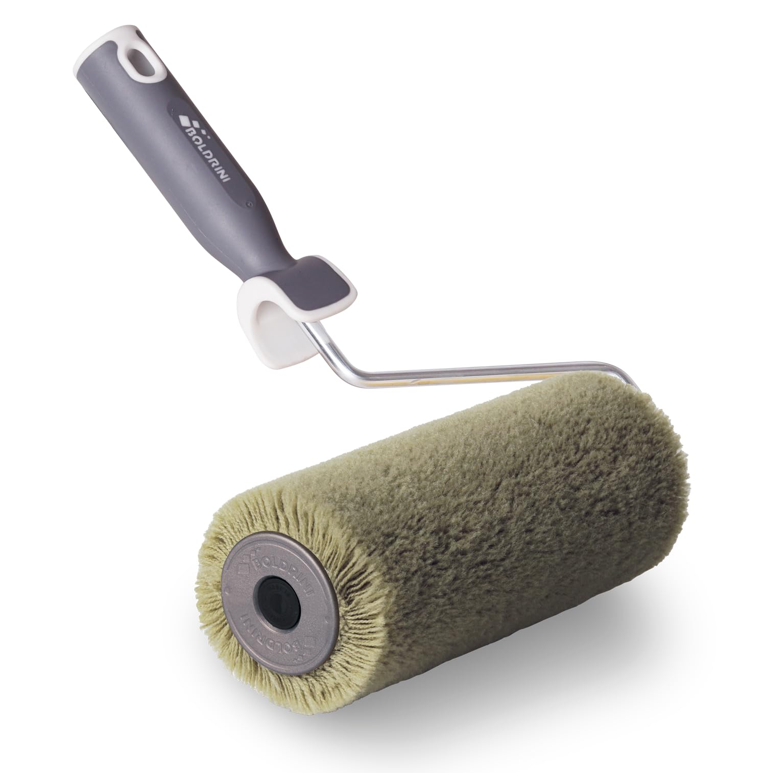 Boldrini Rodillo para pintura profesional, con mango de 23 cm, ideal para paredes y techos, interior o exterior, fabricado en Italia