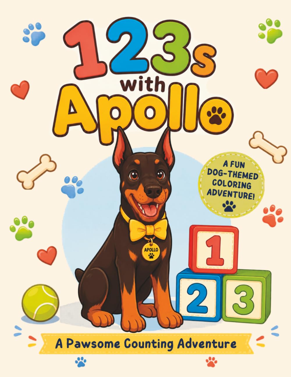 123s with Apollo: Learn Numbers, Counting, Coloring, and Early Math Skills (Apollo's Learning Adventures)