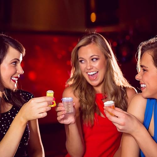 Miniatura 6 de ArtCreativity Juego de vasos de química, 4 vasos de laboratorio de plástico, divertidos regalos científicos para adultos, regalo de broma de