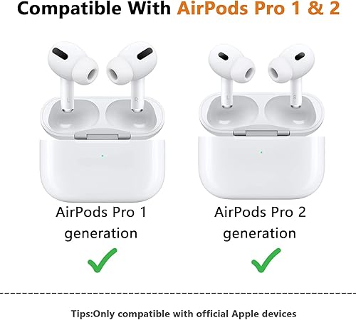 Miniatura 2 de 6 pares de almohadillas de repuesto para AirPods Pro y AirPods Pro de 2 generación con orificio de reducción de ruido, sin dolor de silicona para