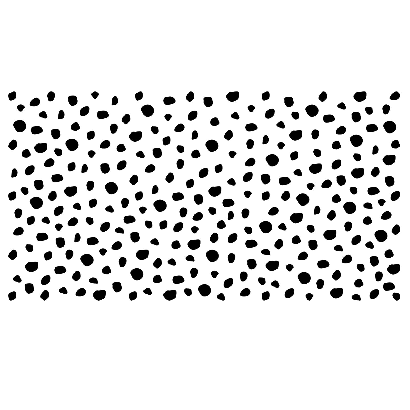 256 Pieces Polka Dots Wall Decals, Black Irregular Polka Dot Wall Stickers, Removable Vinyl Art Design DIY Minimalist Geometric Wall Mural for Kids