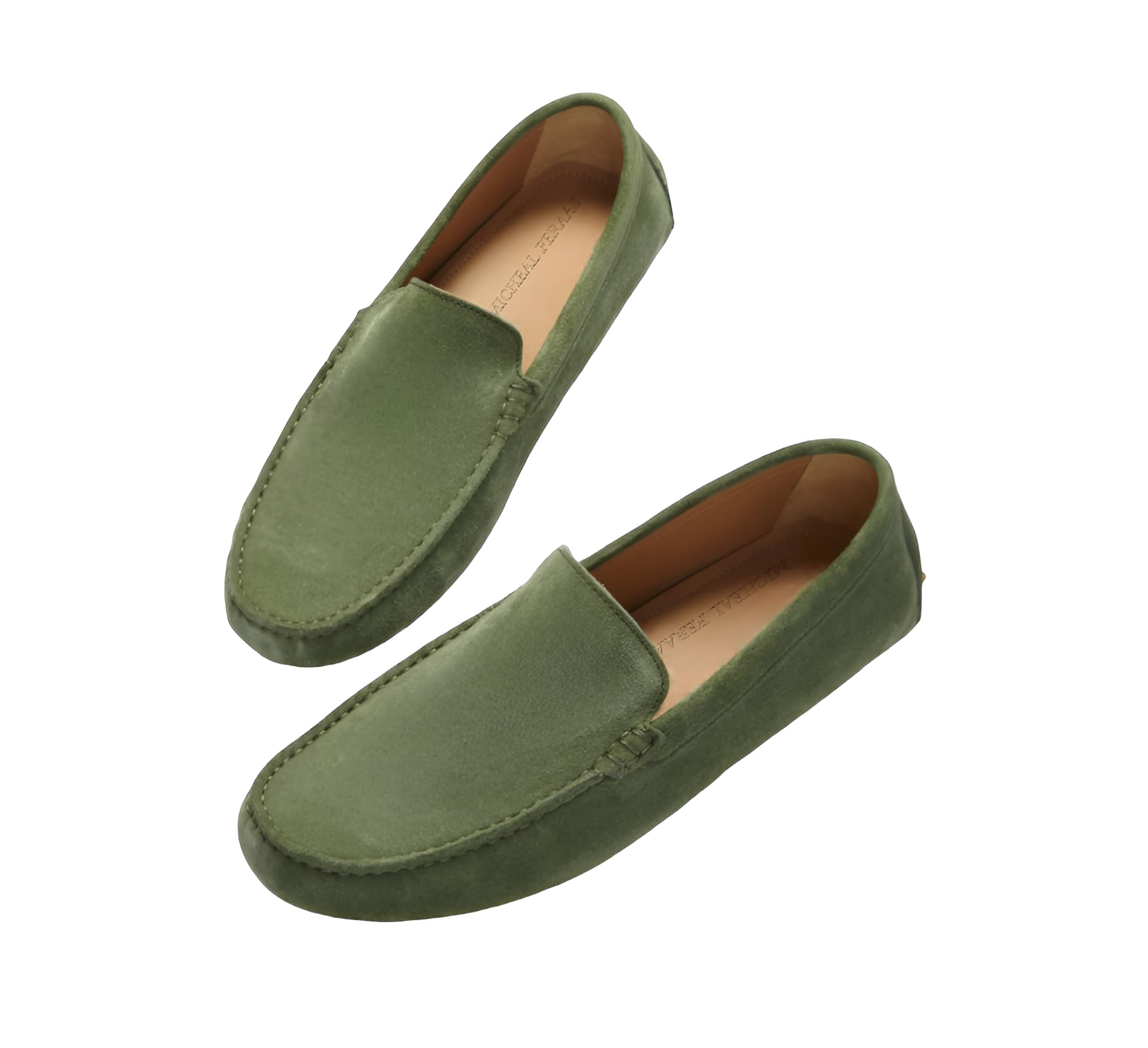 MICHEAL FERAAS Premium Suede Leather Loafer Moccasin | Formal and Casual Shoes for Men (Olive, UK Footwear Size System, Adult, Men, Numeric, Medium, 10) (B0D9KBRPQL) Amazon Price History, Amazon Price Tracker