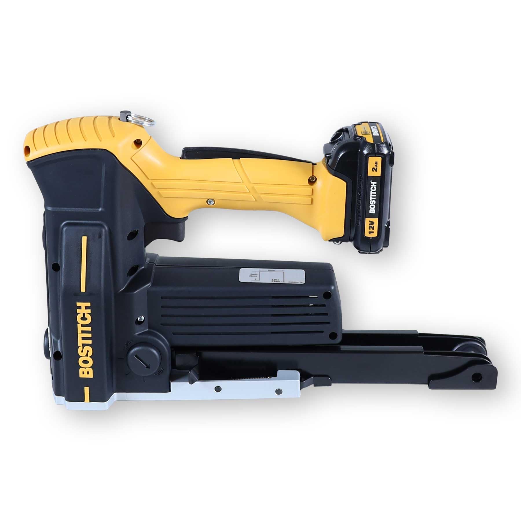 Bostitch Akku Kartonhefter DSA-3519-E | Zwei Akkus | Kartonverschlusshefter inkl. 10.000 Klammern 35 x 18 mm | Zuverlässig und einfache Bedienung des Hefters