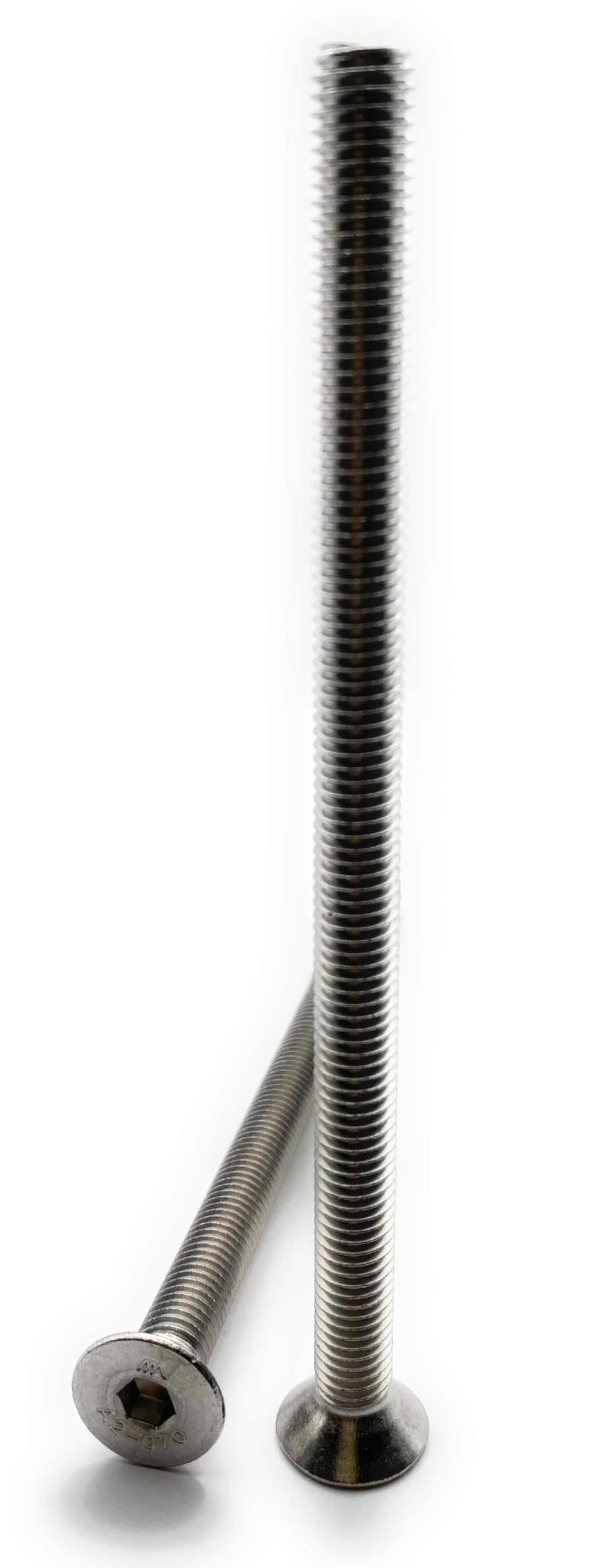 Screws M8 x 130 mm, countersunk head BTR made of A2 stainless steel, diameter 8 x 130 mm, M8 x 130 mm