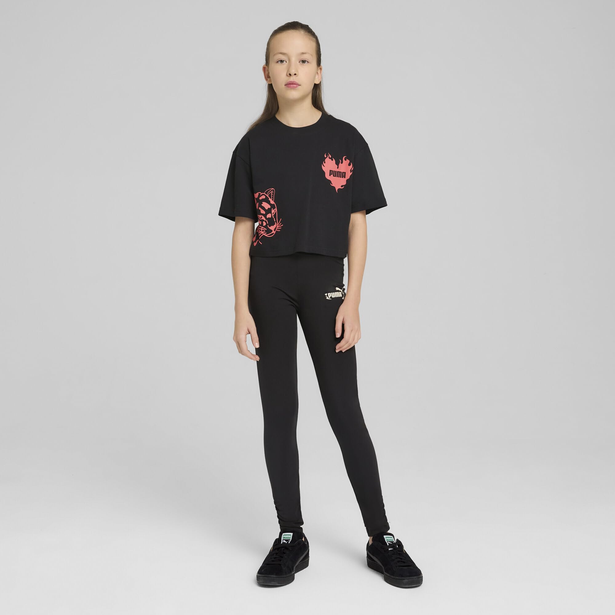 Puma Mädchen Jogginghose Damen Flaming Love Leggings G
