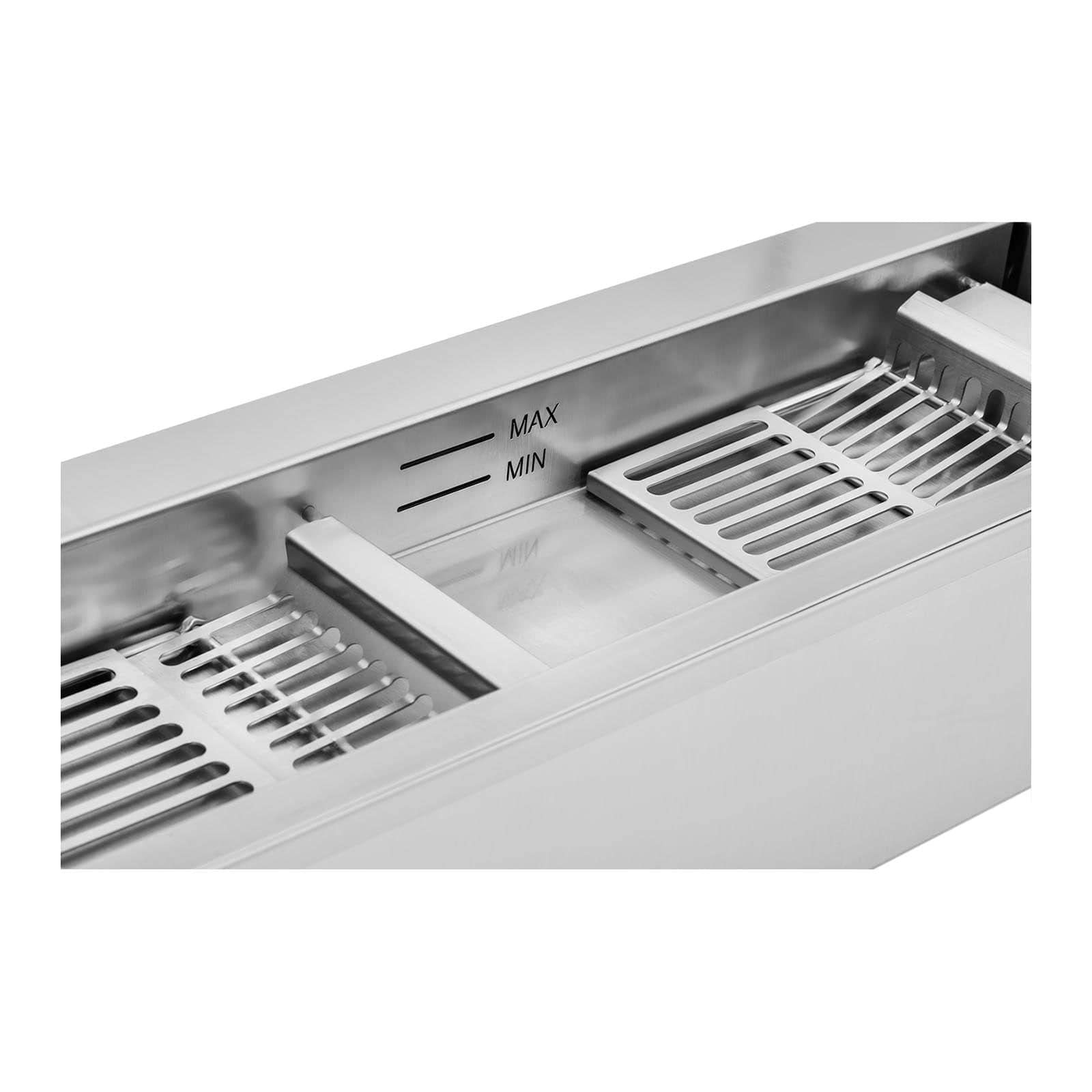 Royal Catering Appareil À Donuts Machine À Beignets Beignes Automatique RCDM-3K (3 000 W, 6L D'Huile, 10L De Pâte, 450 Donuts/Heure, Max. 200 °C, Inox)