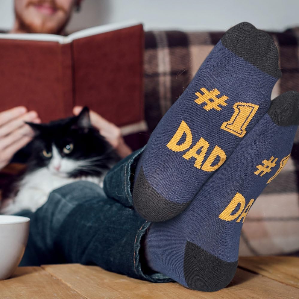 Veachog Grandpa Dad Socks for Men, Birthday Gifts for Bonus Dad Father Uncle Brother Son Husband Boyfriend Gifts Retirement - Image 5