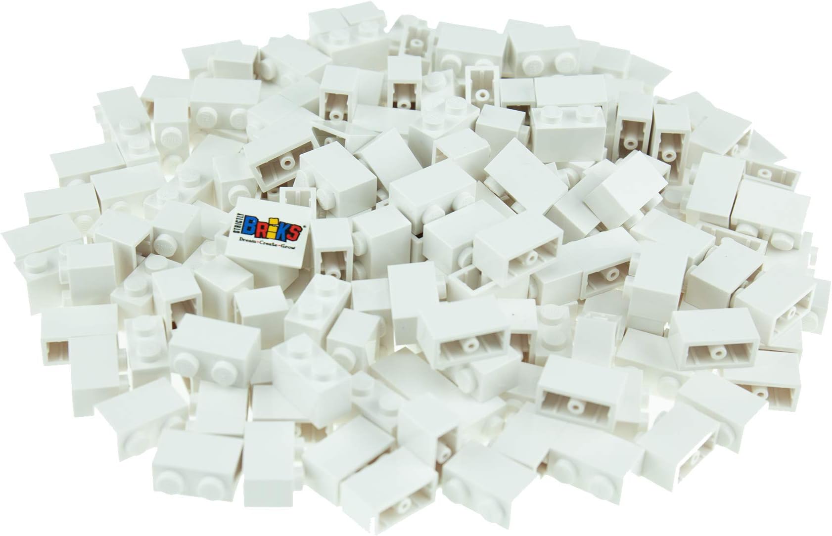 Strictly Briks Compatible with Lego Classic Bricks Starter Kit, White, 192 Pieces, 1x2 Inches, Building Creative Play Gift Set for Ages 3 and Up, 100% Compatible with All Major Brick Brands