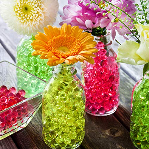 image for Hicarer 10000 Pieces Vase Filler Beads Gems Water Gel Beads Growing Cr