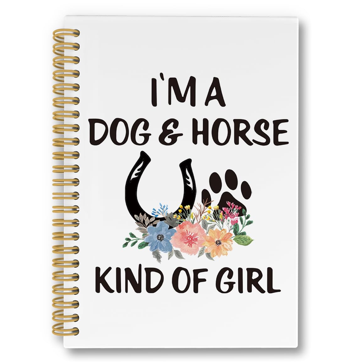 laveliabel Dog Notebook Journal, Horse Notebook Journal, Horse Gifts, Horse Lovers Gifts, Gifts for Dog Lovers, Dog Mom Gifts, I'm a Dog and Horse
