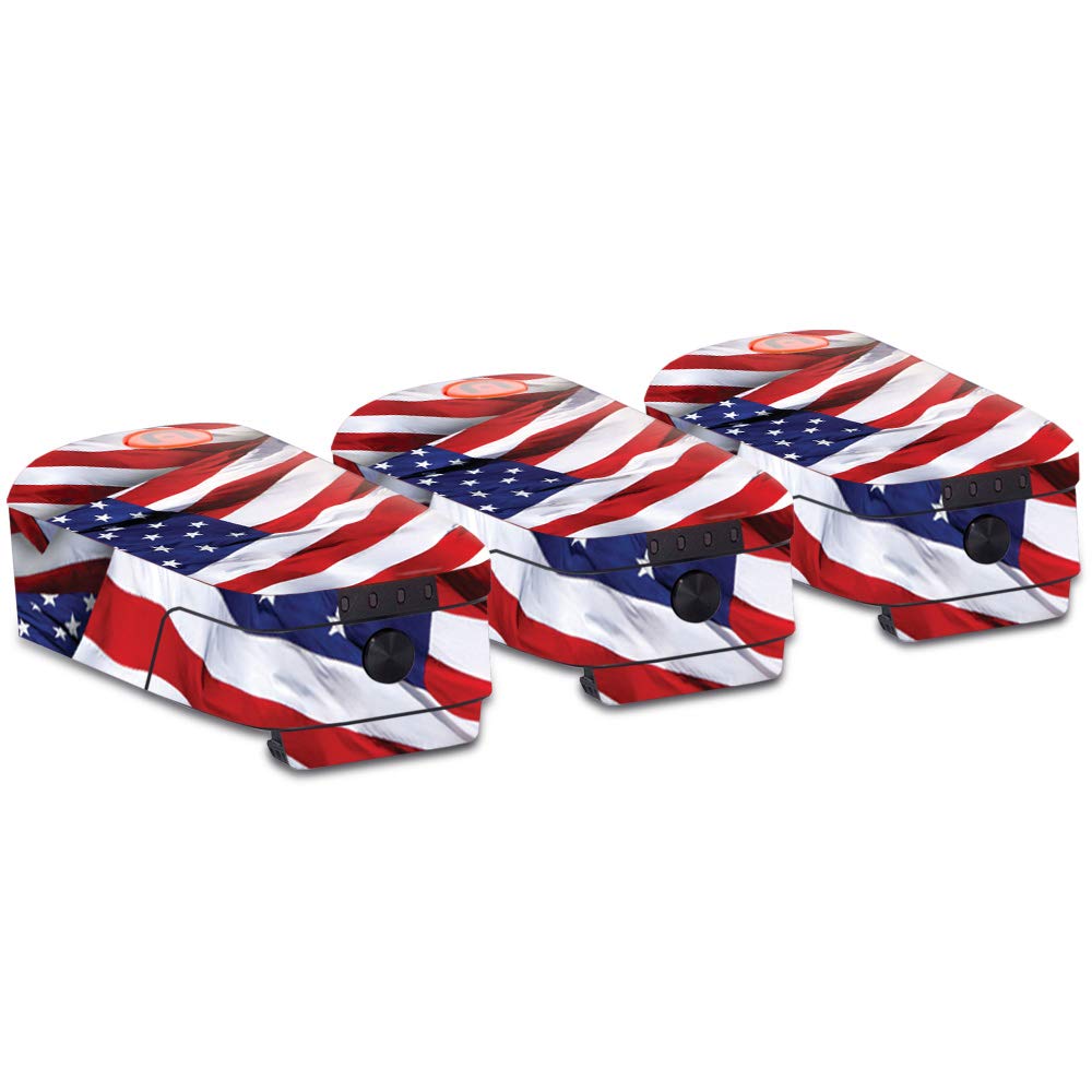 MightySkins Skin Compatible with Autel Robotics Evo Battery 3-Pack - Patriot | Protective, Durable, and Unique Vinyl Decal wrap Cover | Easy to Apply, Remove, and Change Styles | Made in The USA