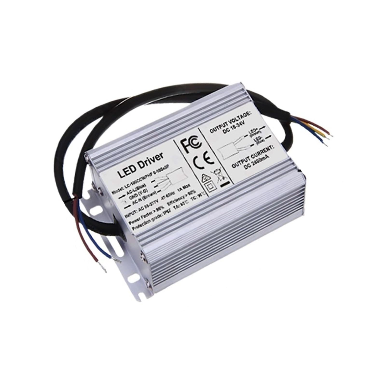 PWANUIGTE 60W 70W 80W LED Driver 2400mA 2100mA 1800mA 1500mA 1200mA 700mA Lighting Transformer(1200mA 30-65V WP S)
