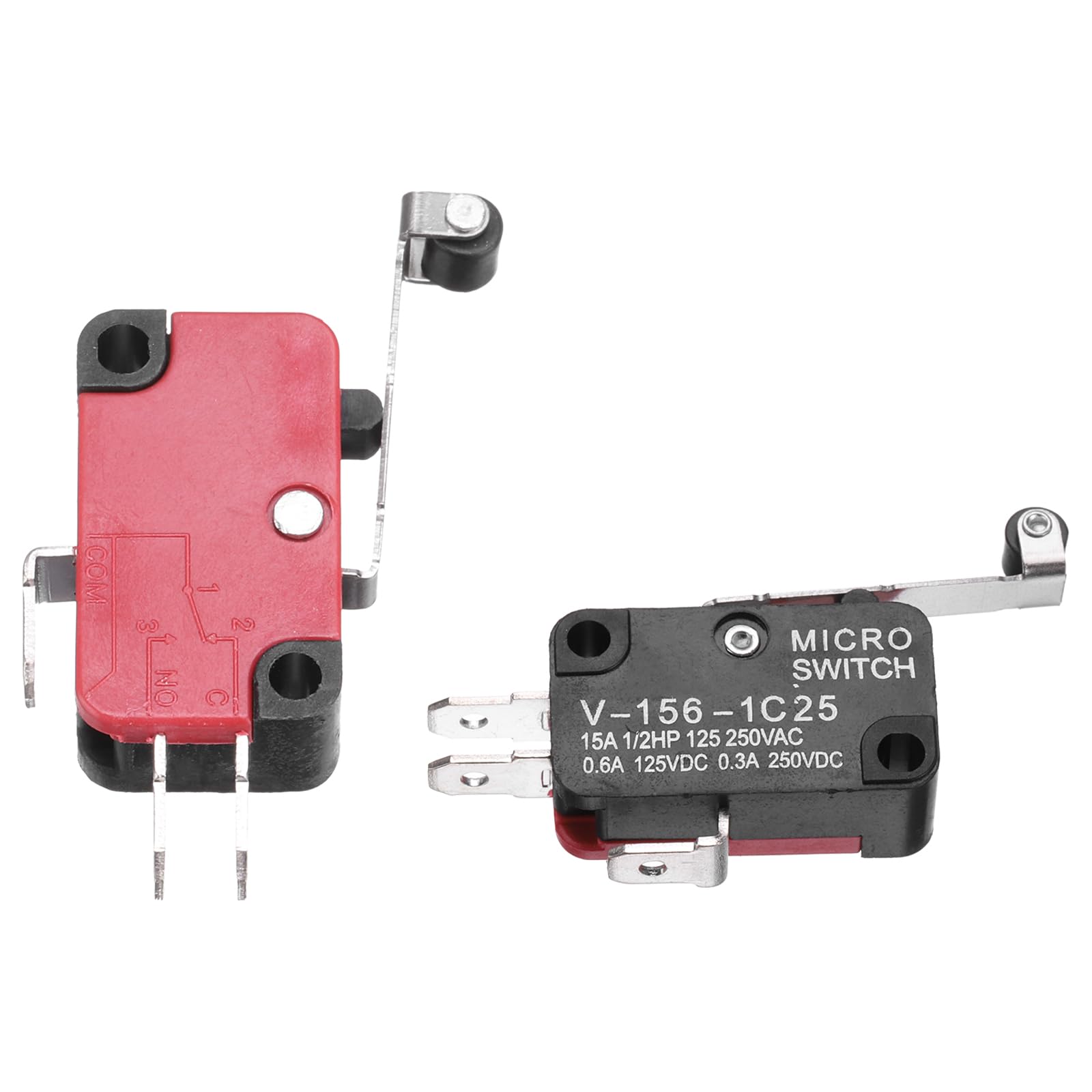 Amazon.com: uxcell 6Pcs V-156-1C25 1NO + 1NC Micro Limit Switch