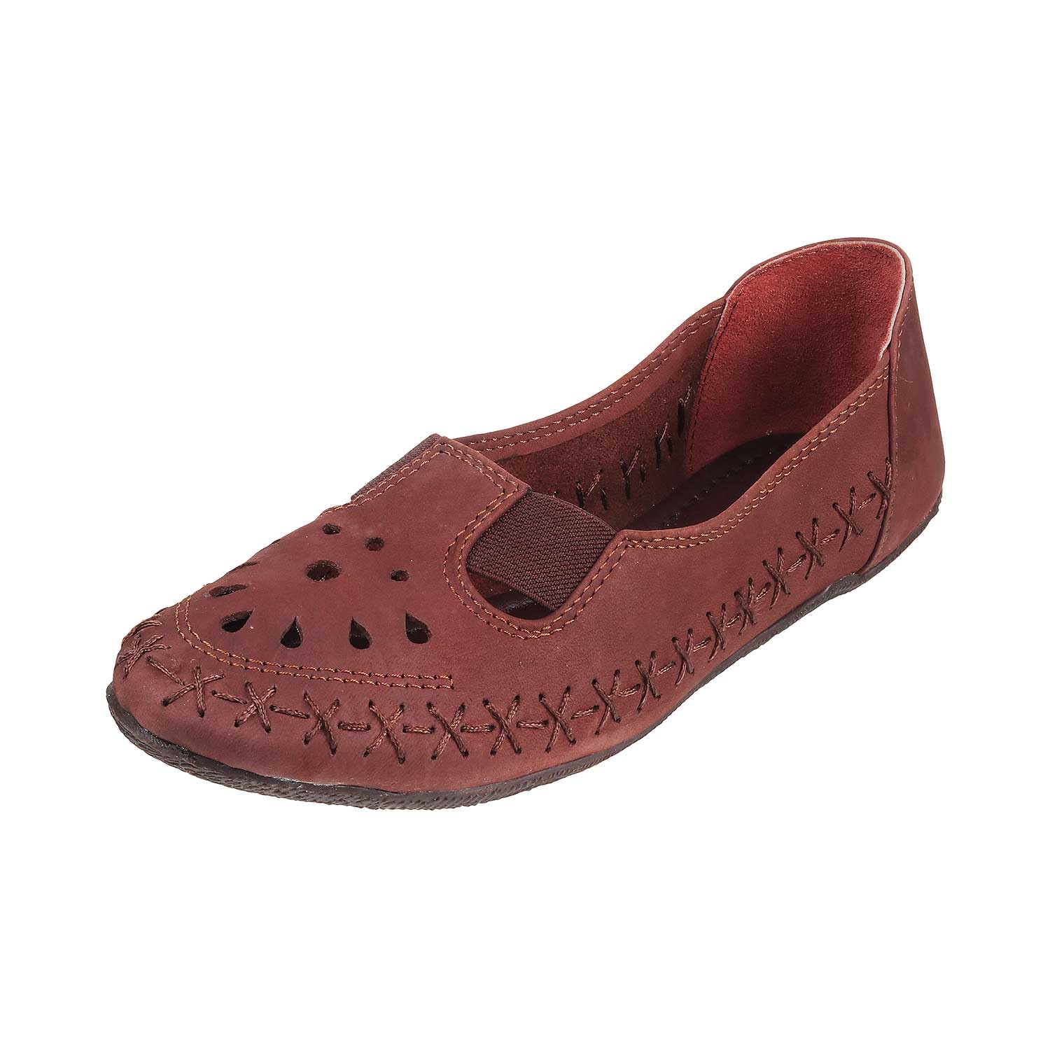 Metro Womens Leather Brown Ballerinas (Size (8 UK (41 EU)) (B07QDT9D3P) Amazon Price History, Amazon Price Tracker