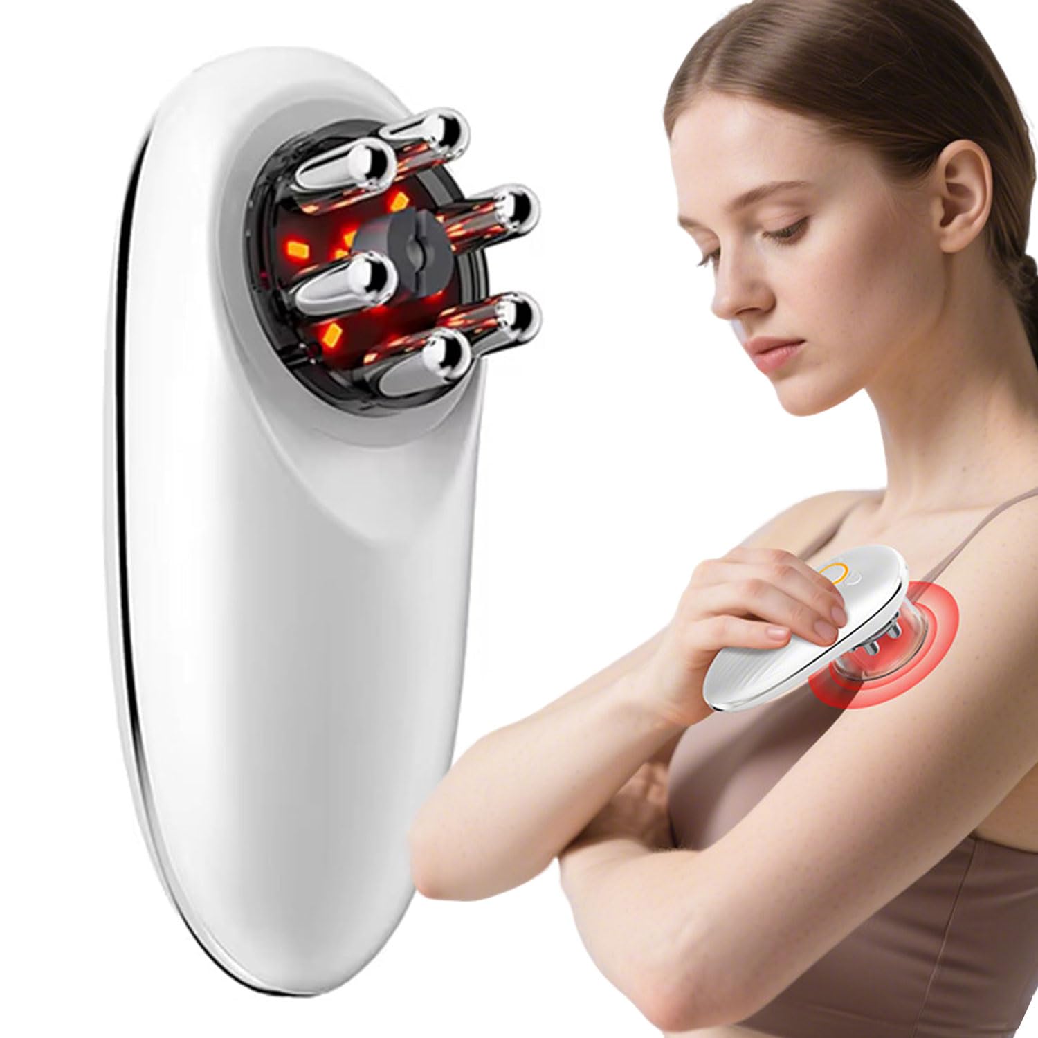 Masajeador Eléctrico de Ventosas, Masajeador de Celulitis con Ventosa para Quitagrasas Flacidez de Brazos Piernas Muslos Vientre Glúteos Anticelulitico Reductor Sculptural y Tonificador Lifting Facial