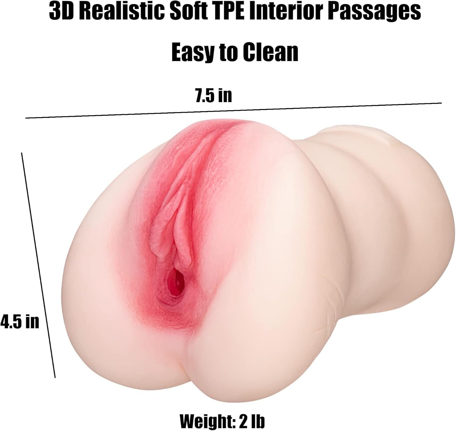 Interior view showing the detailed texture patterns of the pleasure device