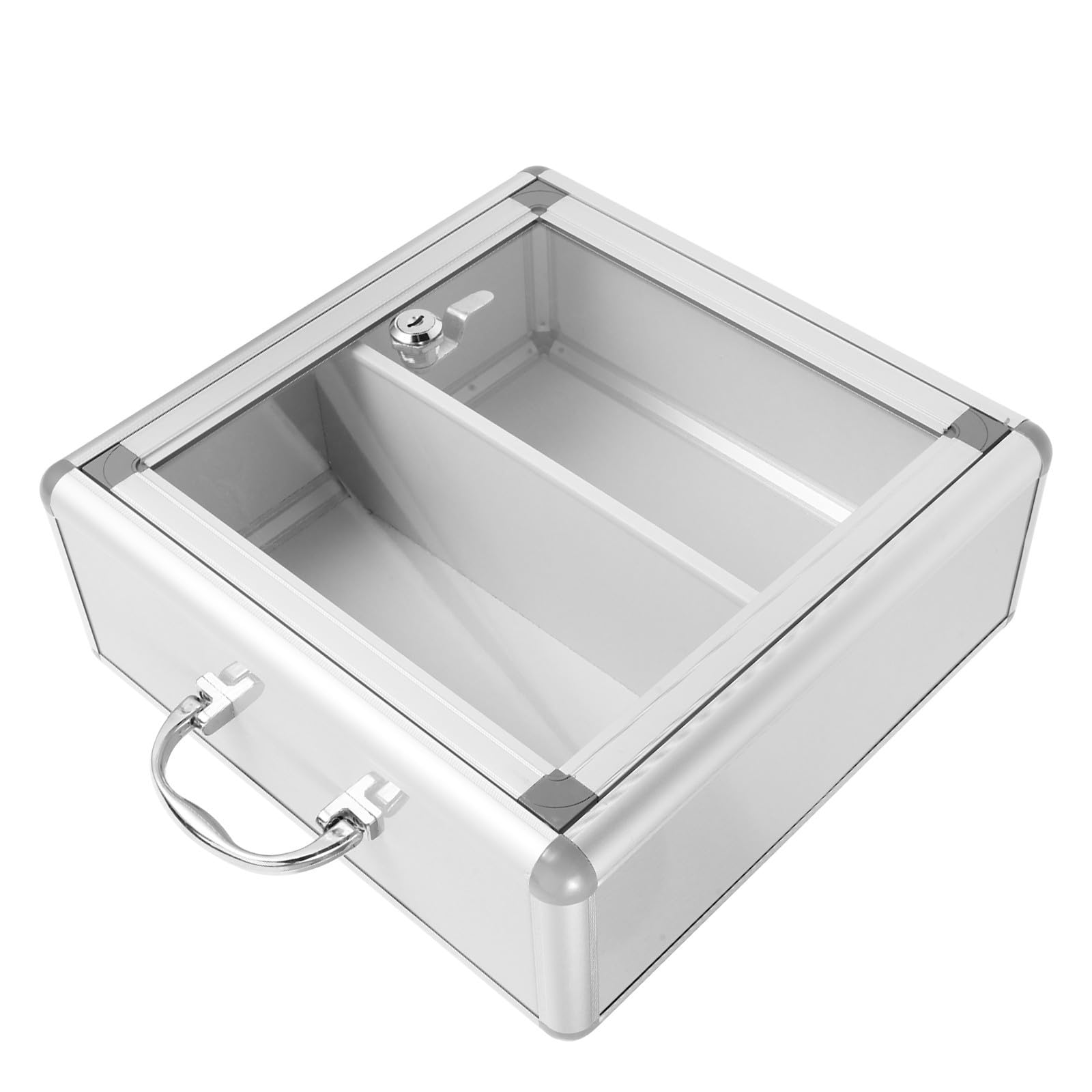 Botiquín de Pared de Metal Doble Compartimento, Plata