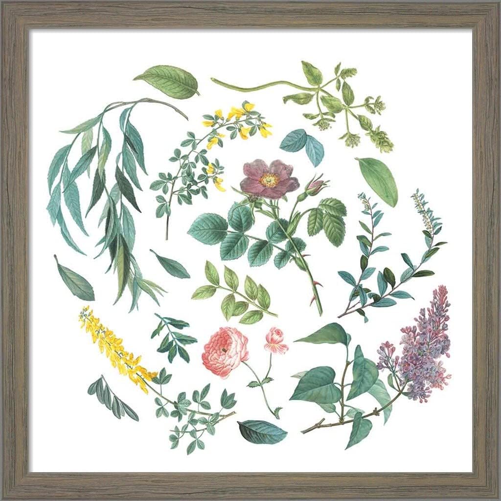 Victorian Garden Bright I by Wild Apple Portfolio Canvas Art Wall Picture, Museum Wrapped, 24 x 24 inches