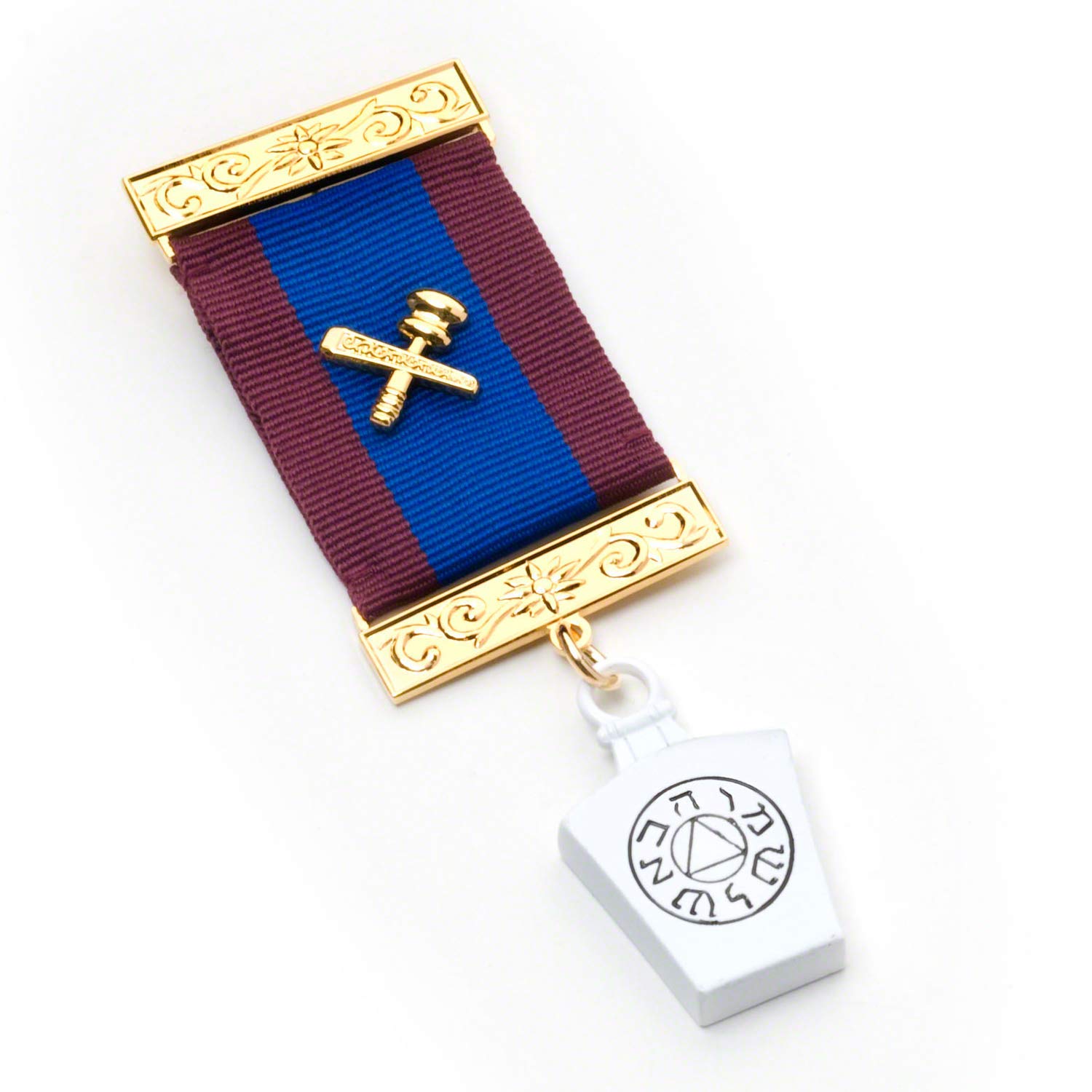 Masonic Regalia Mark Provincial fartuch ze skóry jagnięcej, zestaw ubrań, Z doskonałym miękkim etui Coudura, XL