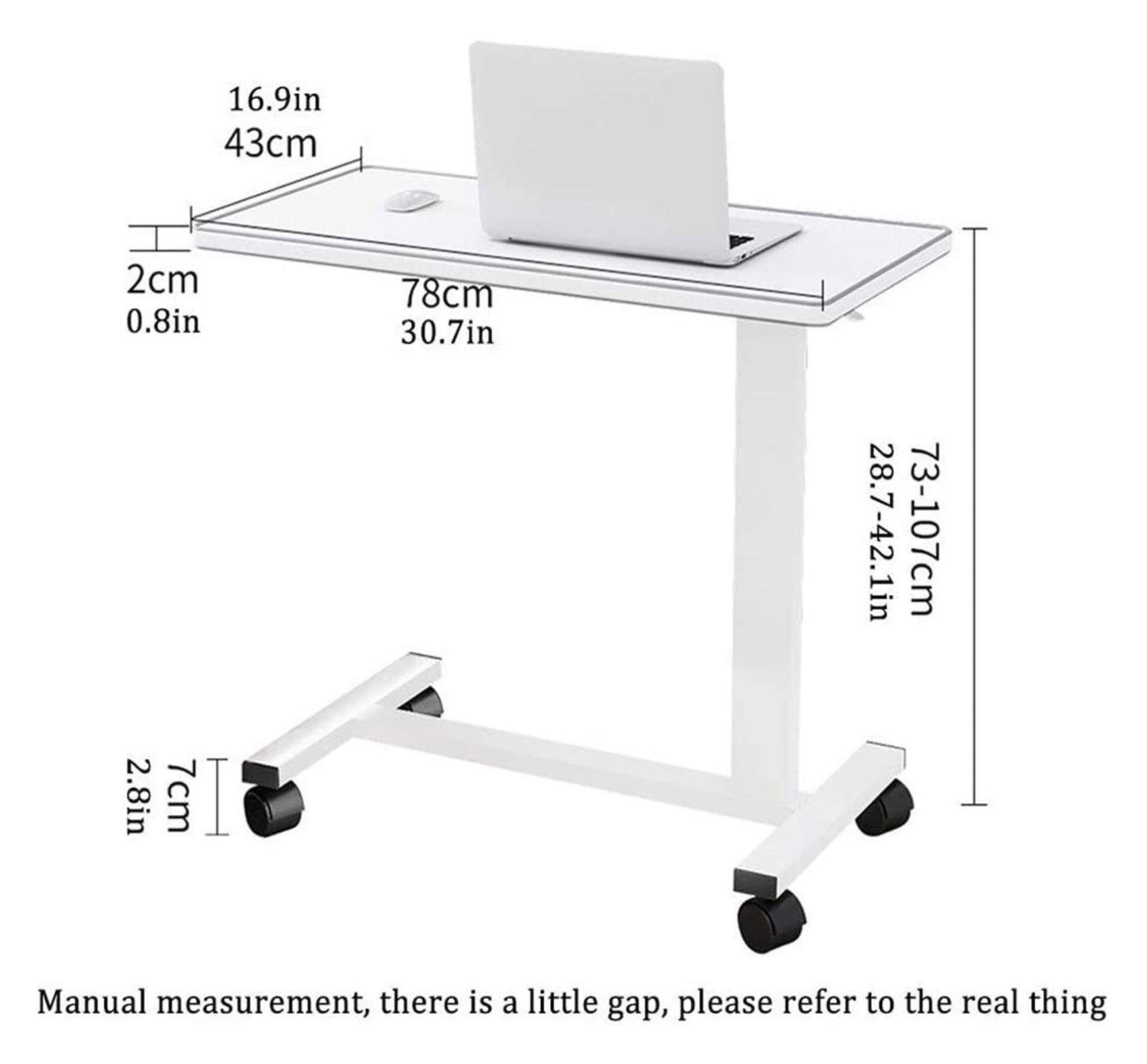 Tavolo Servitore Tavolino Servitore Ruote Comodino Scrivania Base A Forma Di C Scrivania Per Laptop Tavolino Per Ufficio Domestico Tavolo Mobile Postazione Di Lavoro Tavolo Pieghevole Mobile