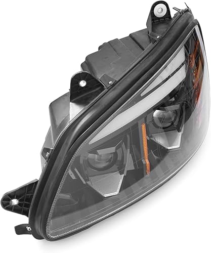 Miniatura 6 de Faro LED completo para Kenworth T660, conjunto de faros delanteros negros con luces direccionales duales DRL para camiones Kenworth T170 T270 T370