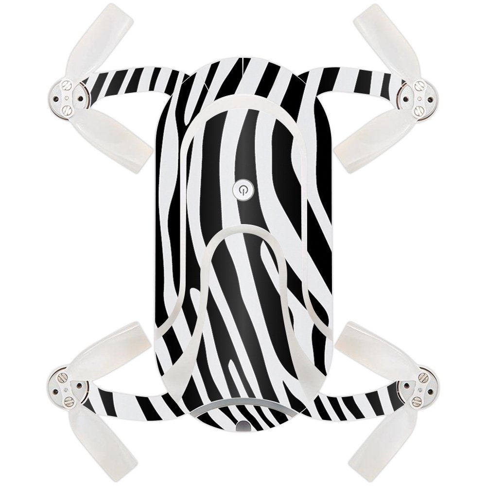 MightySkins Skin Compatible with ZEROTECH Dobby Pocket Drone – Black Zebra | Protective, Durable, and Unique Vinyl Decal wrap Cover | Easy to Apply, Remove, and Change Styles | Made in The USA