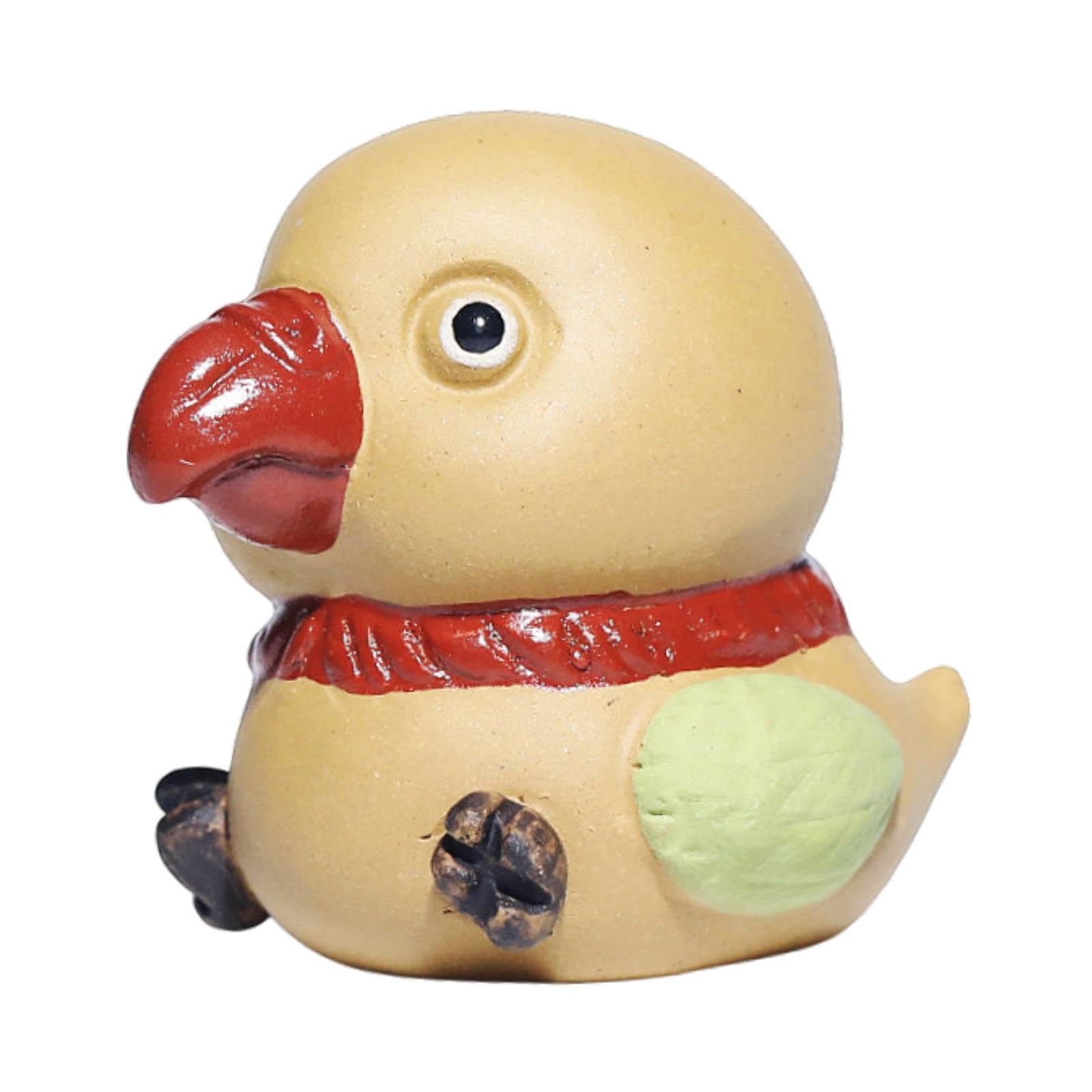 FytStycale Estatuilla de Loro de cerámica, Figura en Miniatura para decoración de Escritorio