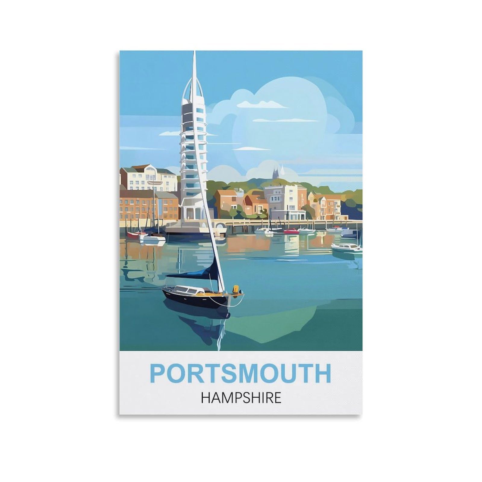 Nprzm A459 Vintage Signs Metal Signs Portsmouth Hampshire Funny Vintage Metal Sign Plaqu Poster Wall Art Pub Bar Kitchen Garden Bathroom Home Décor 30X40cm