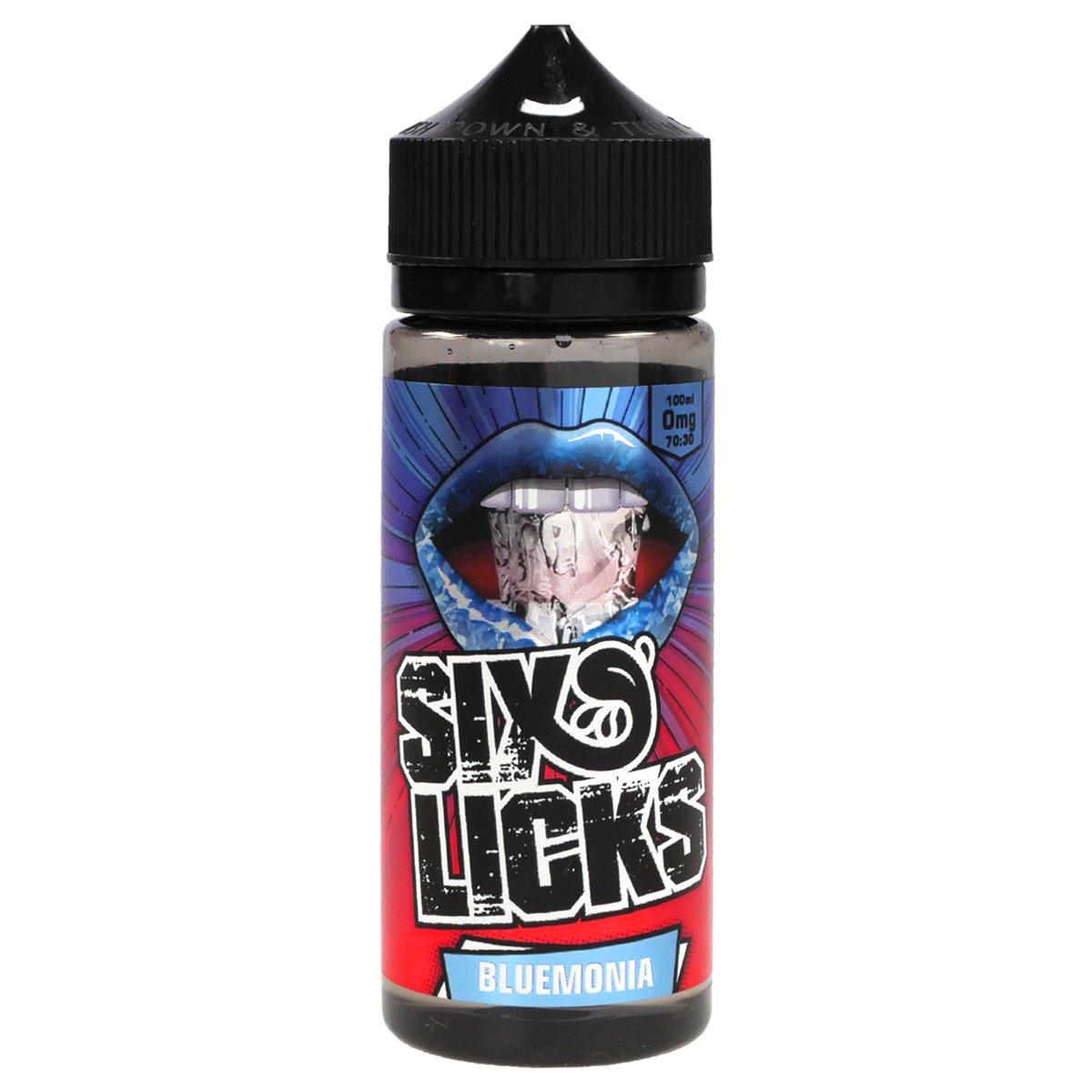 Six Licks Bluemonia 0mg 120ml shortfill