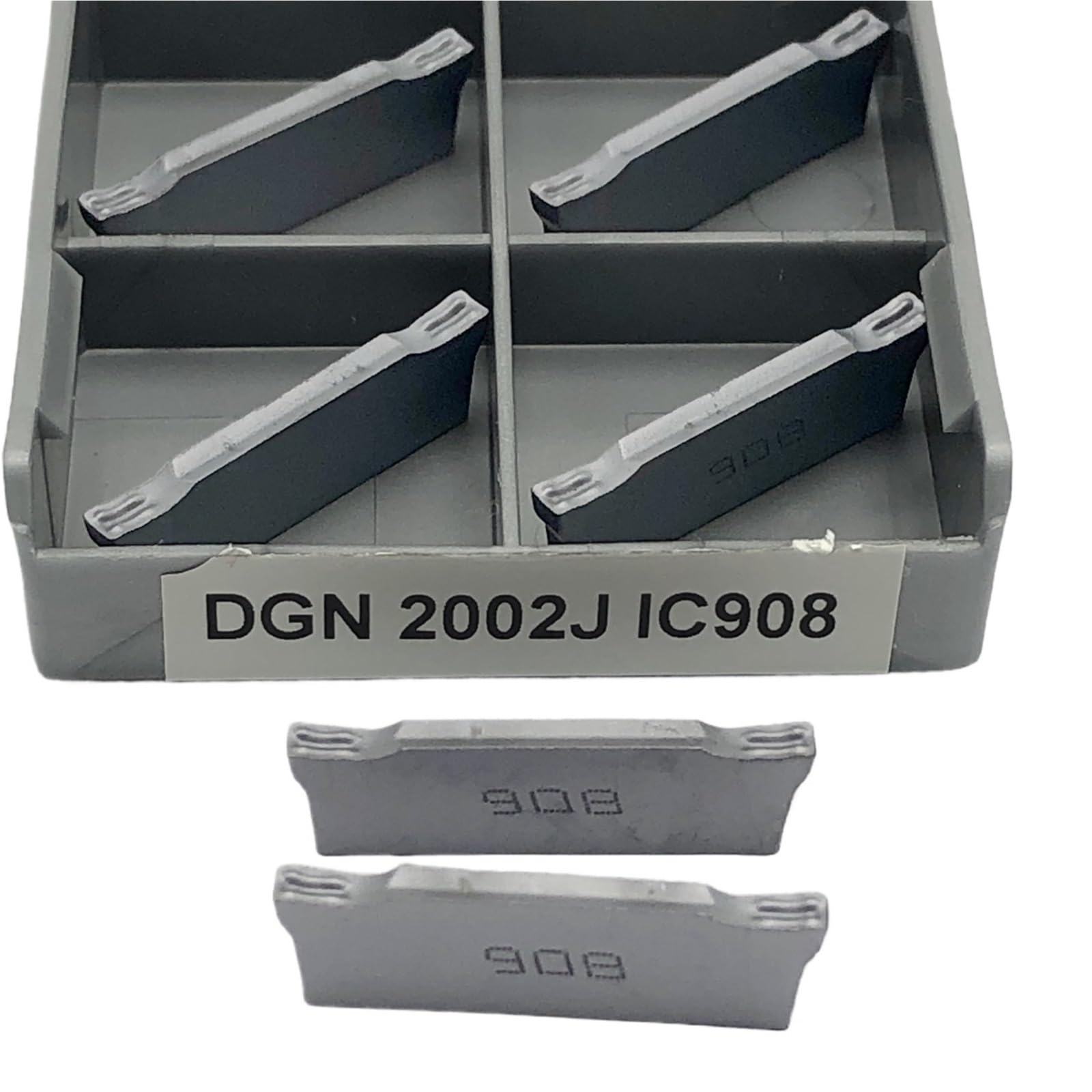 Insertos de torneado torno CNC DGN 2002J IC908 para herramienta de corte 10 uds