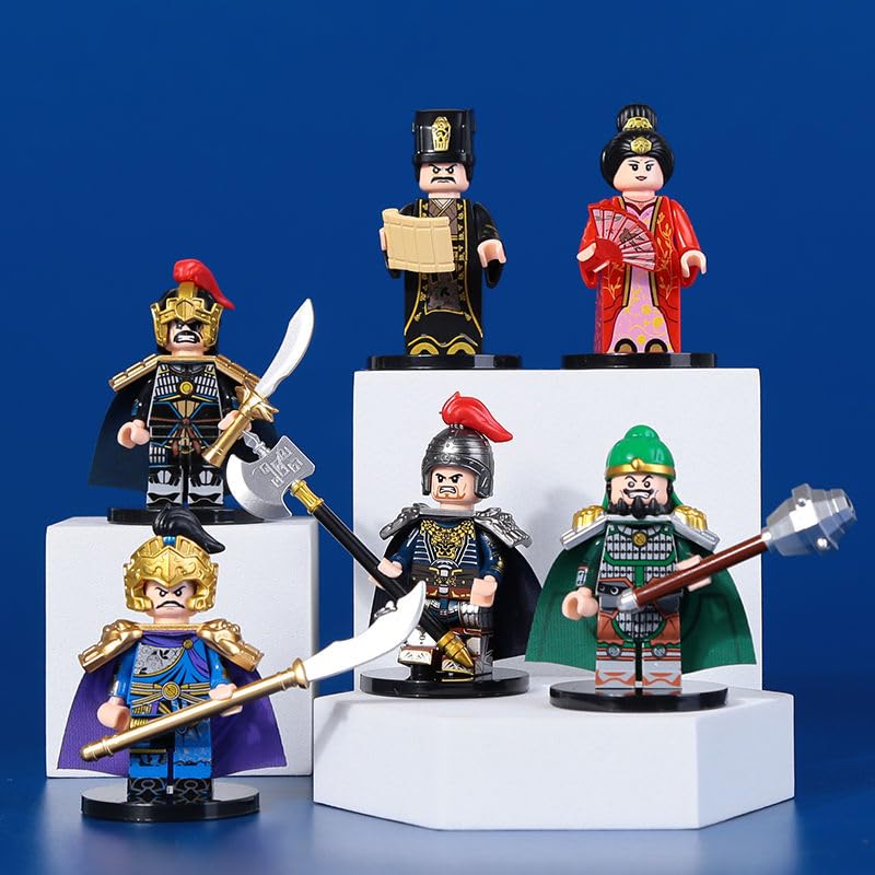 Amazon.co.jp: 三国志 ブロックおもちゃ 武将 12キャラ&12戦馬セット 