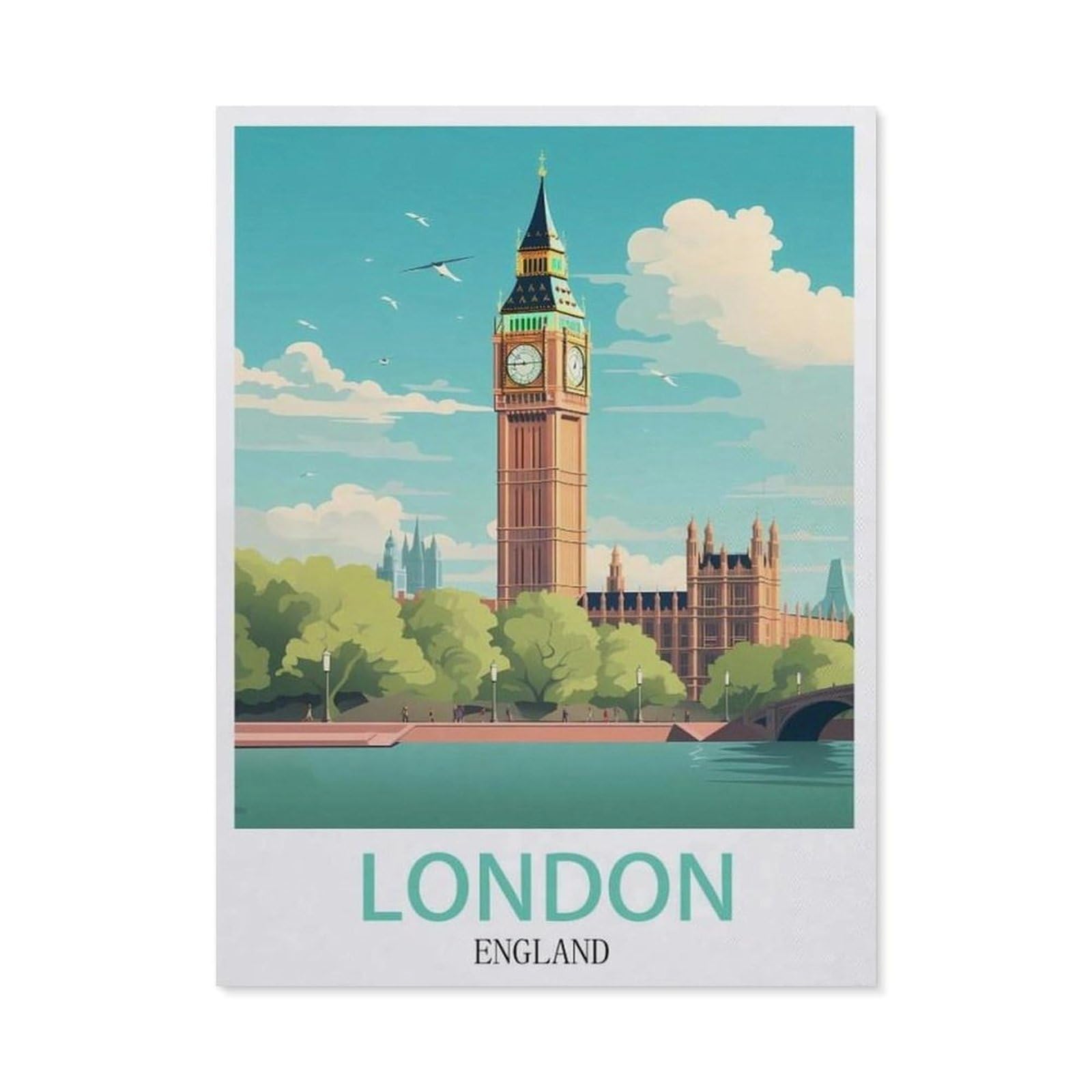 Metal Signs，London England(15x30cm）