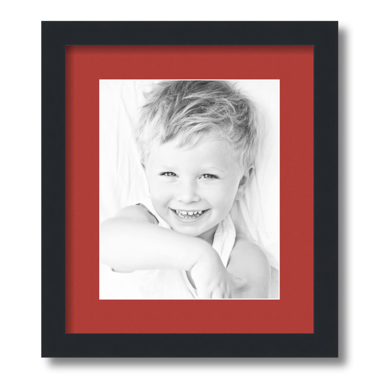 Amazon.com - ArtToFrames 8.5x11 inch Satin Black Picture Frame