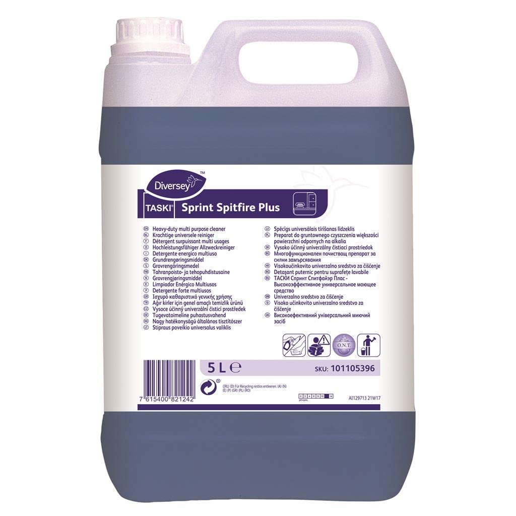 le plus de l'entretien Taski sprint spitfire plus E5c 5L - Nettoyant surfaces