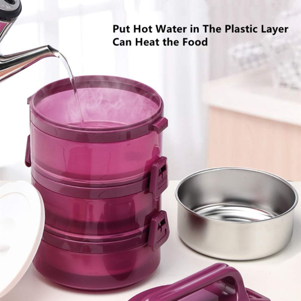 ITSLIFE Thermocontainer Voor Eten 700 Ml, Roestvrij Staal Warmhoudcontainer Voedselcontainer Bayvoeding Voedsel Warm Houden Container Thermo Lunchbox Muesli Lichtblauw