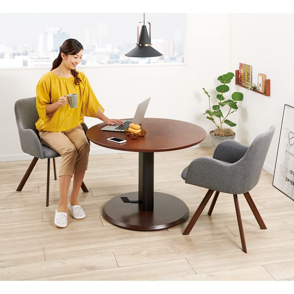 Amazon｜ディノス テーブル 昇降式 リフティングテーブル 高さ自由自在 