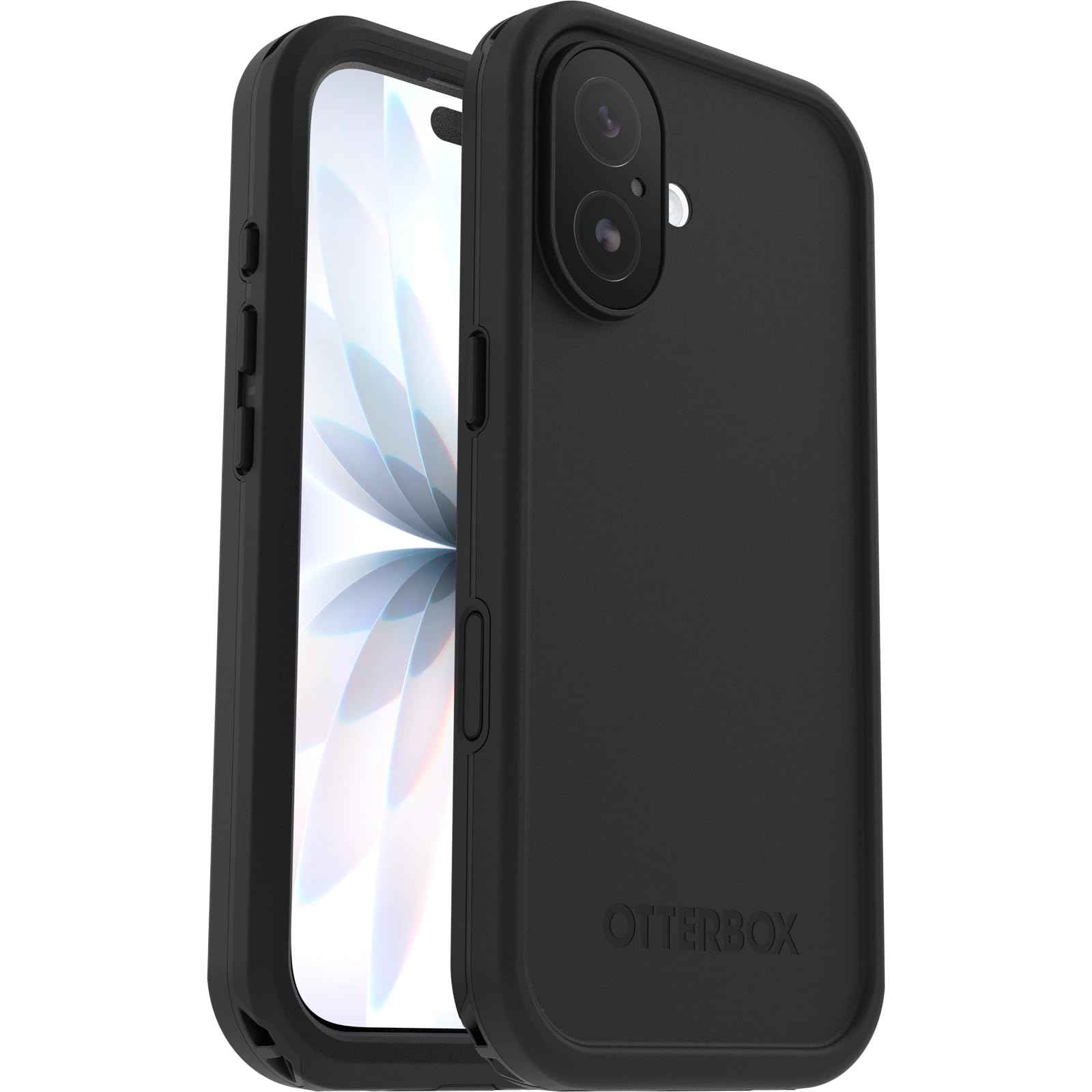 OtterBox Frē Series MagSafe cover per iPhone 17 Pro, resistente a acqua (IP68), shock, cover con protezione schermo integrata, 5x vs norme MIL-​STD 810G, Nero