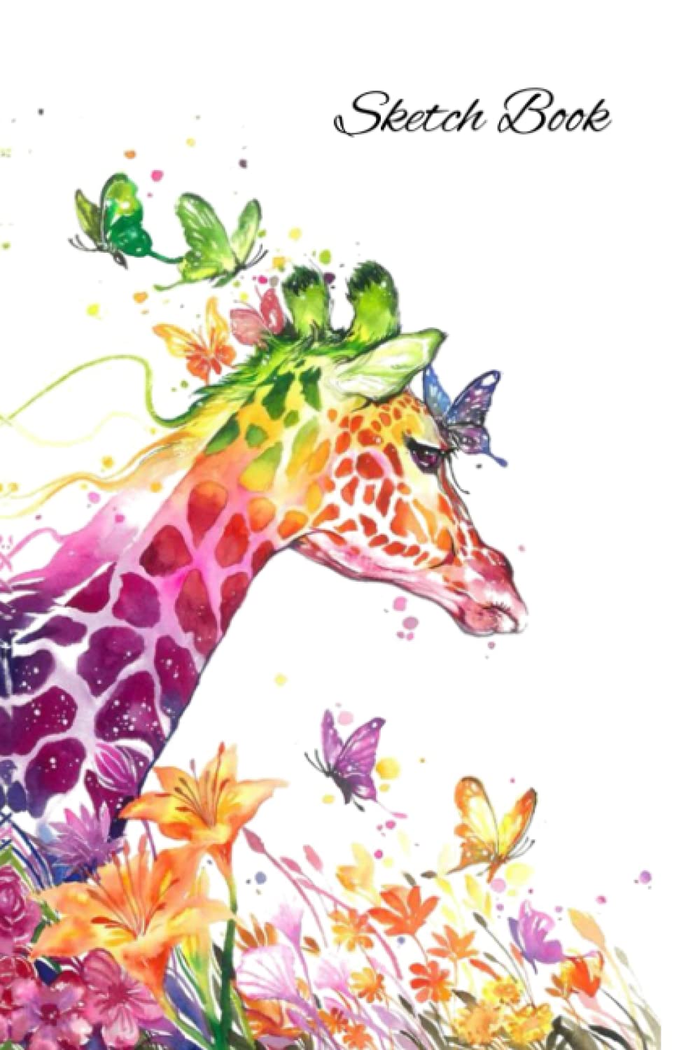 Sketchbook: Beautiful Giraffe Sketchbook with 100+ Pages of 6"x9" Blank Paper for Drawing, Doodling or SKETCHING ((Sketch Books For Kids)) Vol 1