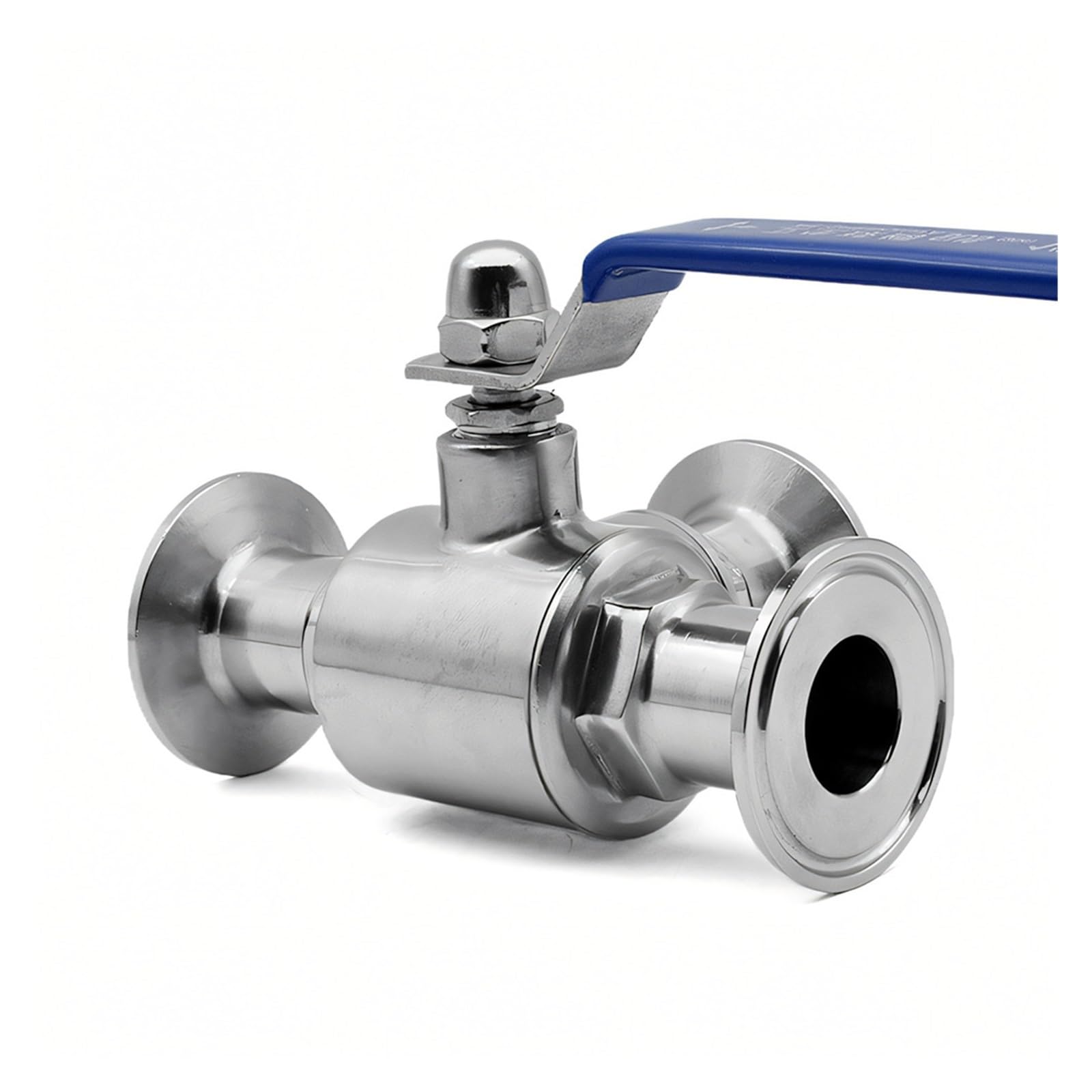 LNHHG SS304 Stainless Steel Sanitary 3 Way Ball Valve - 19-51mm T/L Port Ferrule Tri Clamp 1.5"/2" For Pharmaceutical Food Homebrew(L-port,38mm Ferrule 50.5)